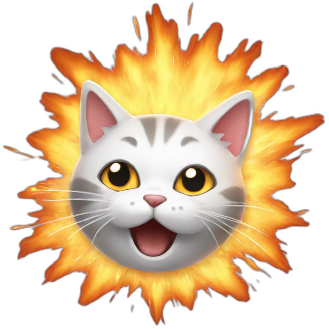 exploding kitten emoji