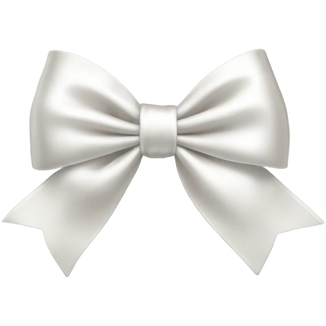 White bow emoji