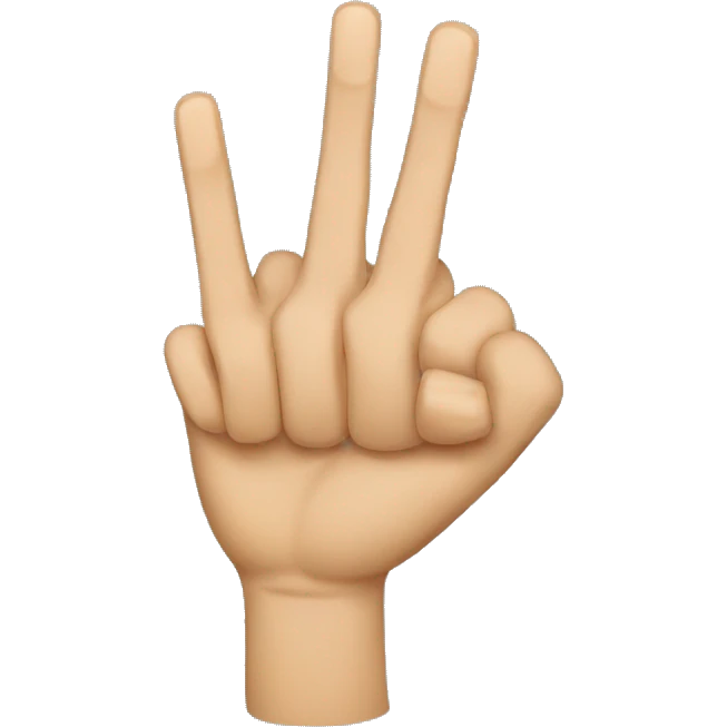 middlefinger-crossed-ringfinger emoji