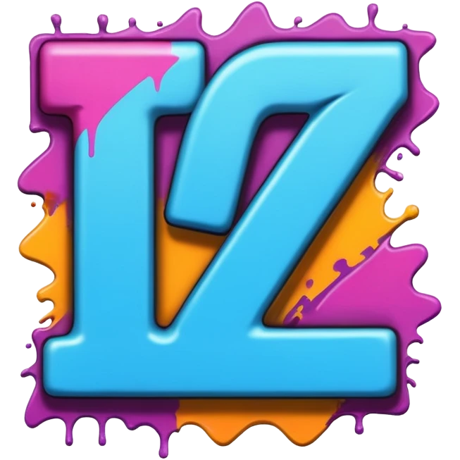 Граффити надпись: 72 emoji