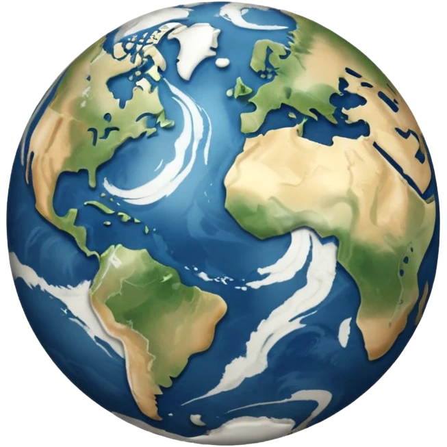 Albinism earth emoji