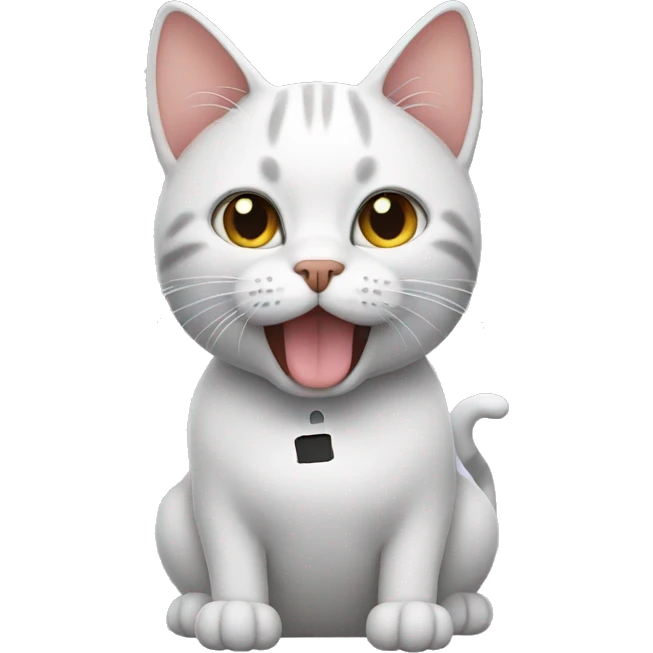 a cat with airpods emoji