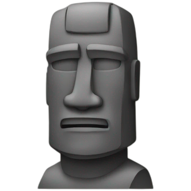 Moai coder emoji