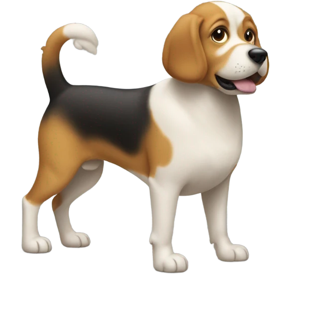 Dog with big butt emoji