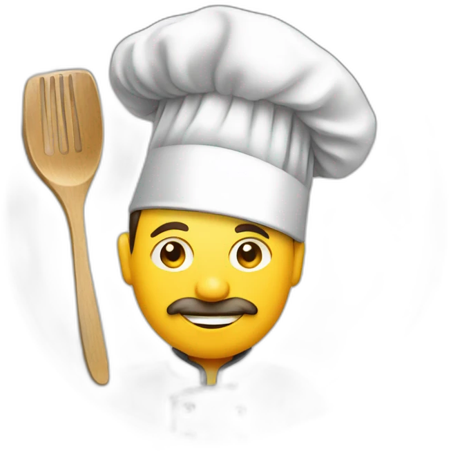 chef cooking house on plate emoji