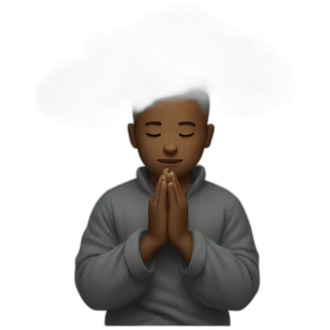 Cloud praying emoji