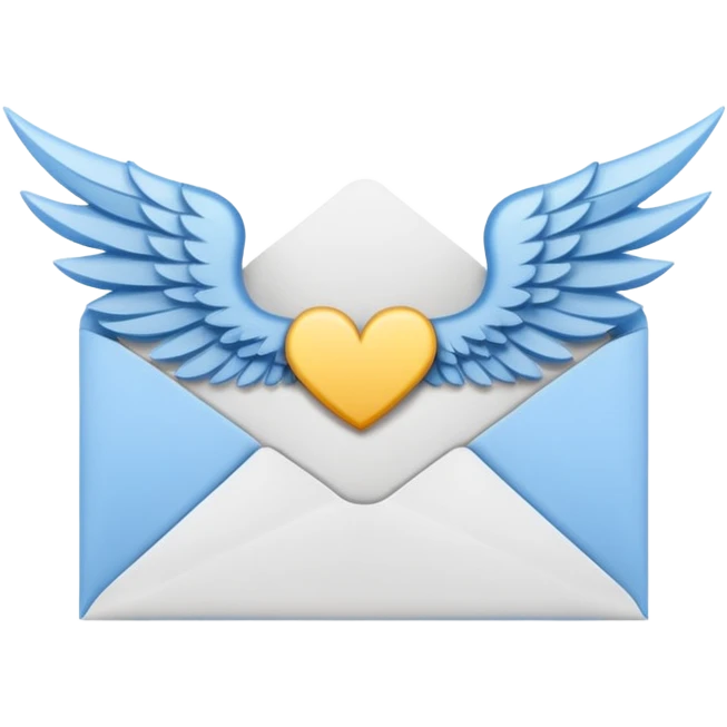 Envelope with wings emoji