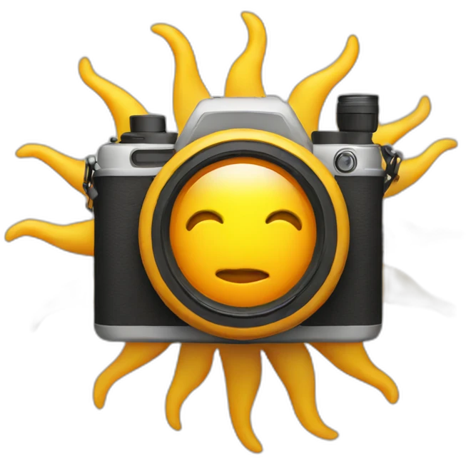 Sun with camera emoji