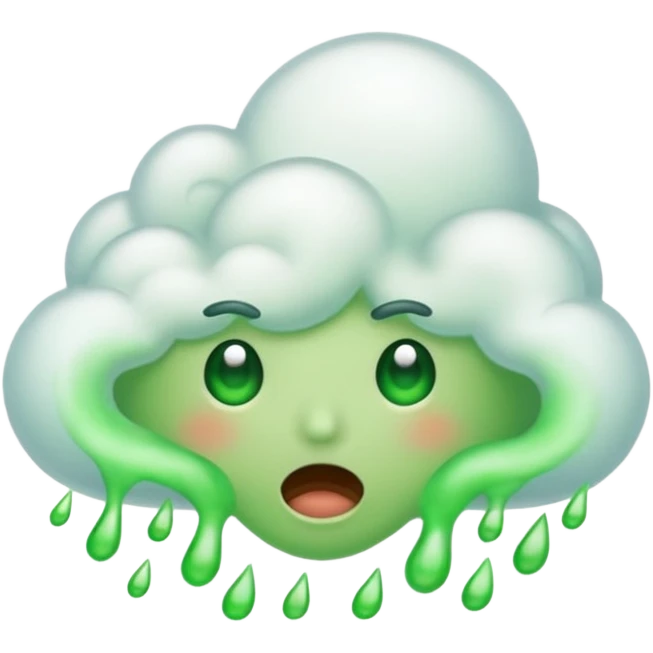 bad smell green cloud emoji