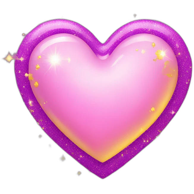 pink-and-purple-heart-with-yellow-sparkles emoji