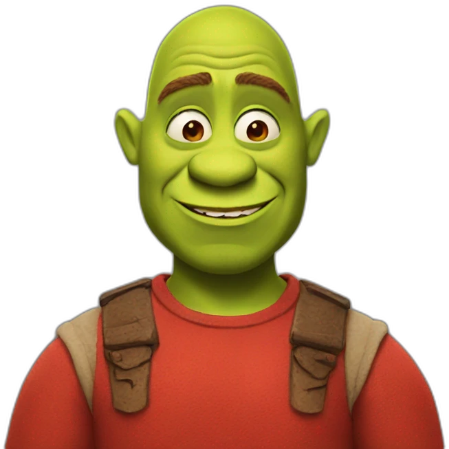 red-shrek emoji
