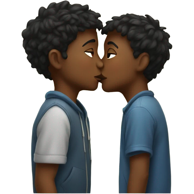 Boys kissing  emoji