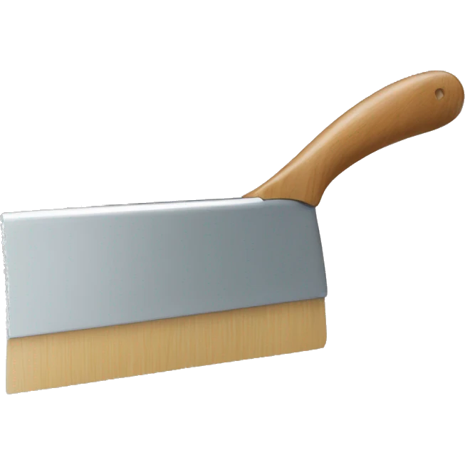 squeegee with long wooden handle emoji