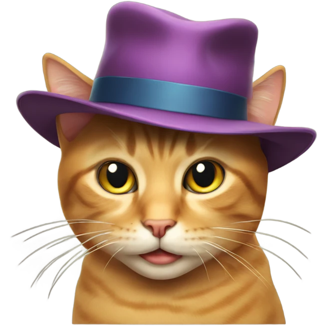Cat with a hat emoji