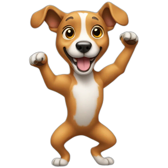 dog dancing emoji