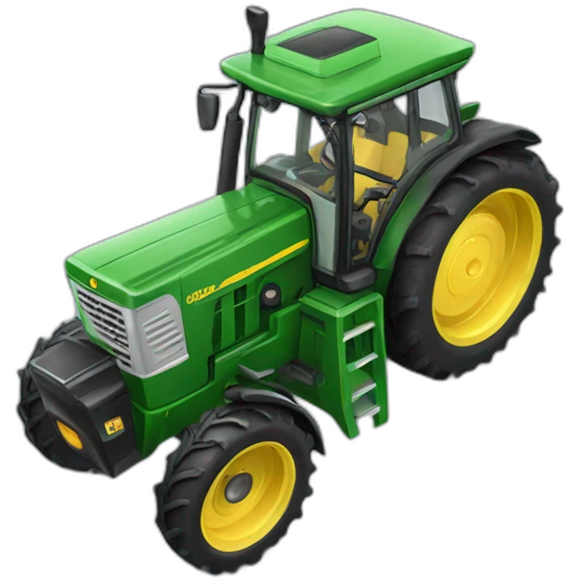 Tracteur qui trait une vache emoji