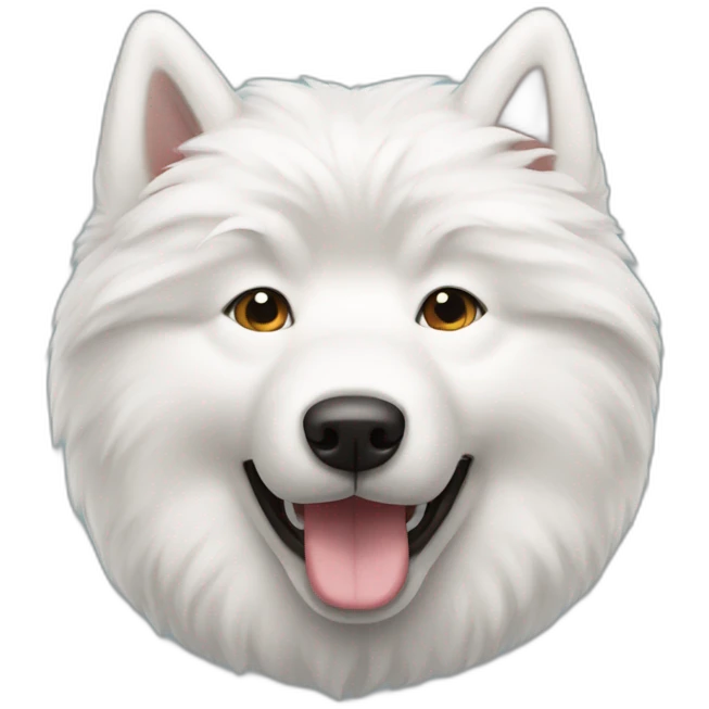 Samoyed dog emoji