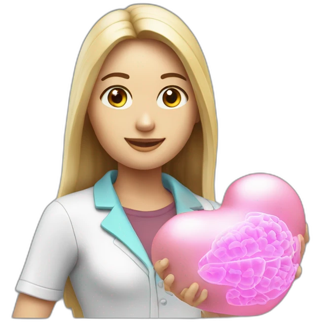 Biomedical-Engineer-studying-hologram-3d-model-of-breast emoji