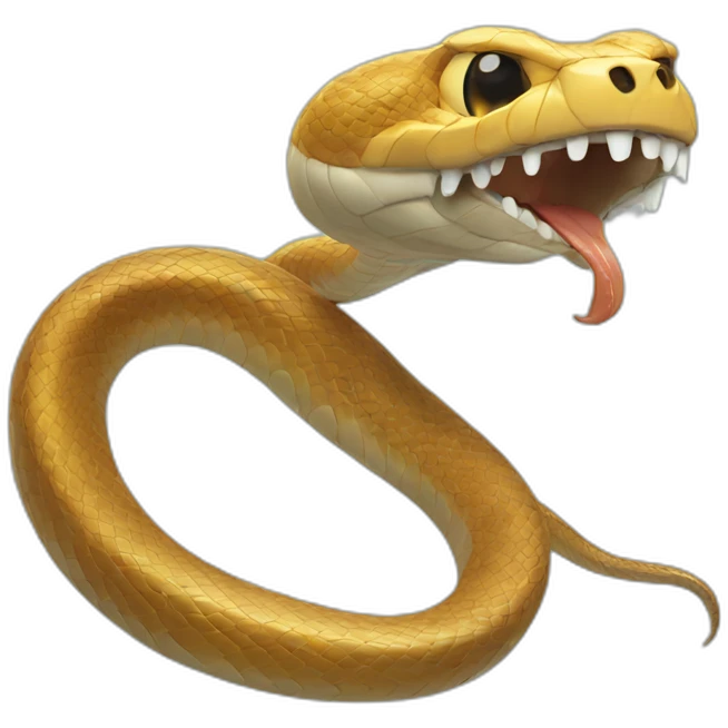 snake removed from the mouth emoji