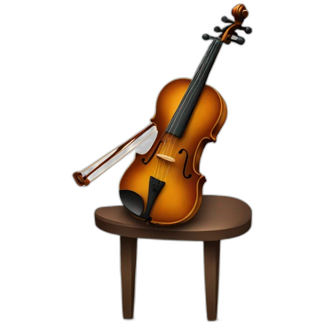 Dick playing violon emoji