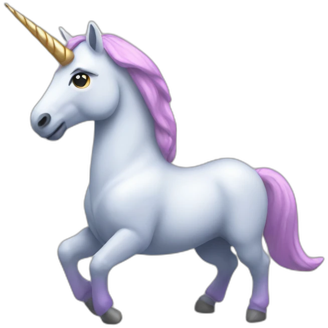 Unicorn muscle emoji