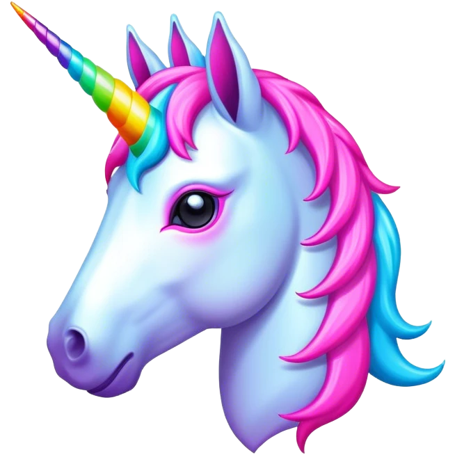 Neon Unicorn emoji