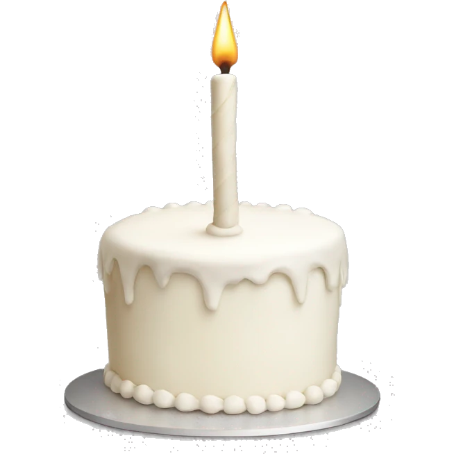 White cake emoji