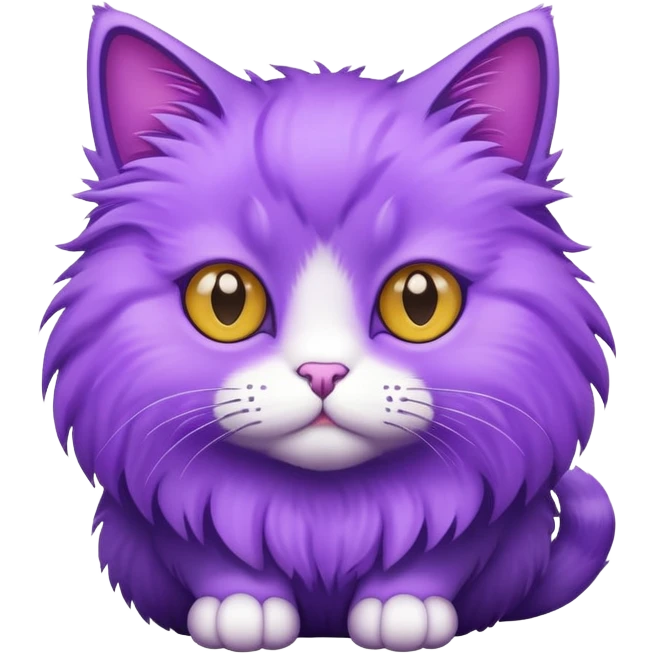 Purple cat emoji