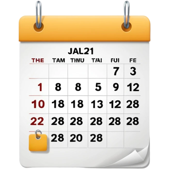 Calendar emoji