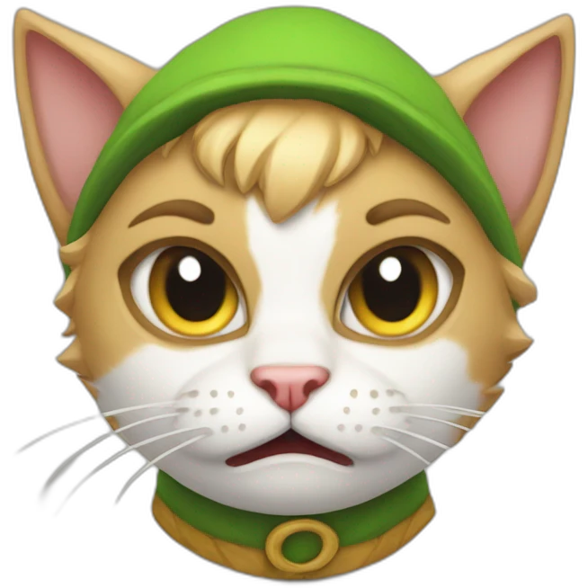 angry kitty elf emoji