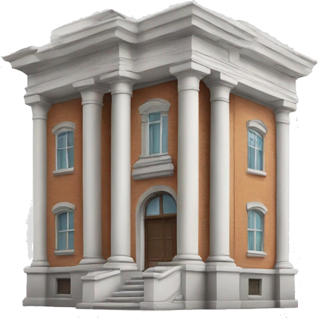 Building with architectural details emoji