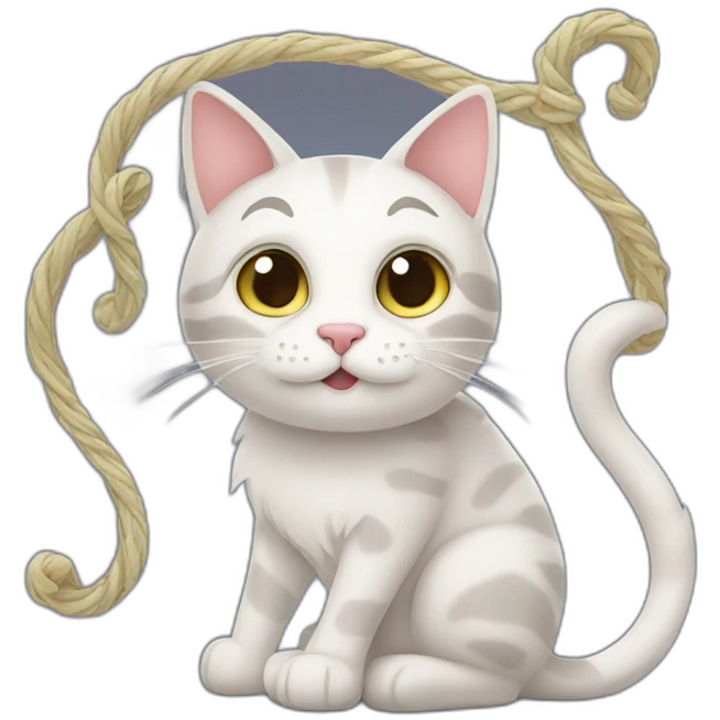 cat and tangle emoji