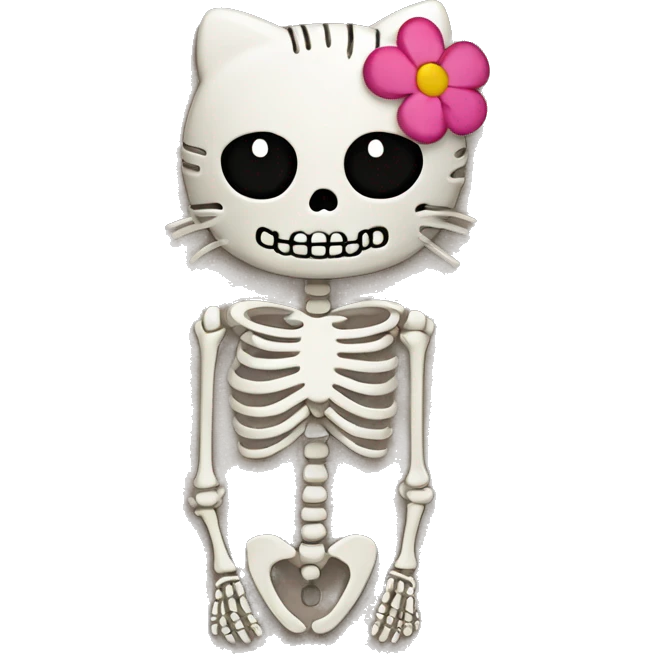 hello kitty skeleton  emoji