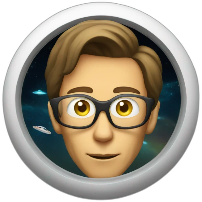 bob lazar in a flying saucer emoji