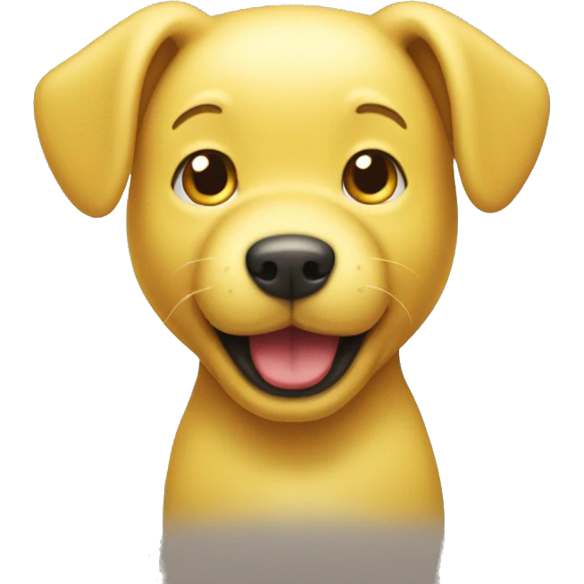 Yellow dog from hello kitty emoji