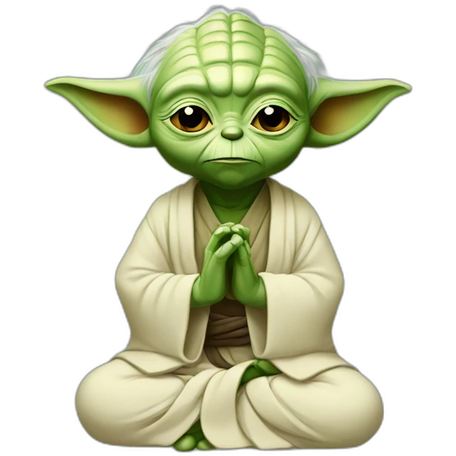yoda meditating emoji