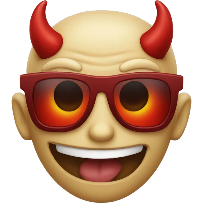 devil with sunglasses emoji