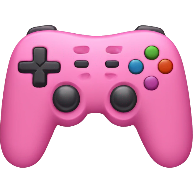 Pink video game controller  emoji