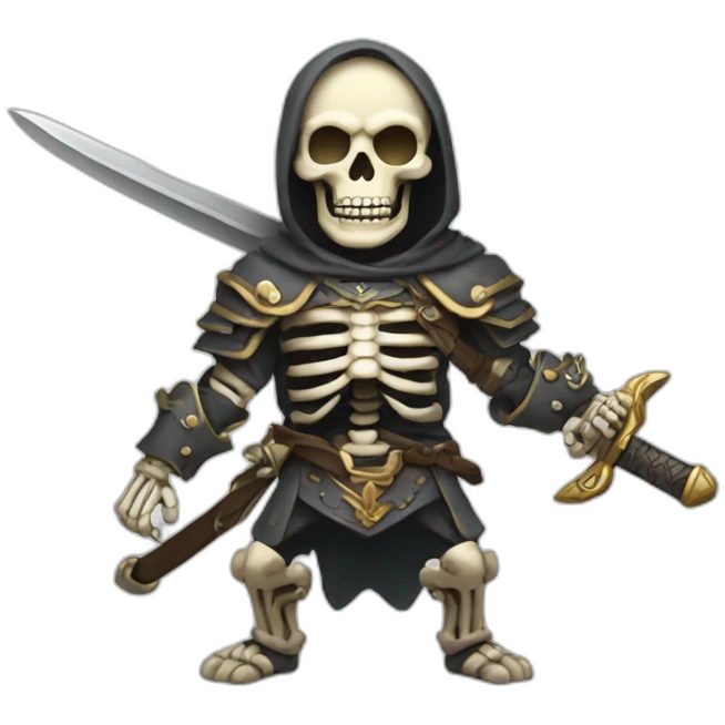 sword wielding skeleton emoji