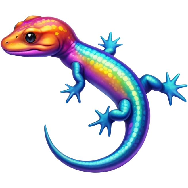 rainbow giant salamander emoji
