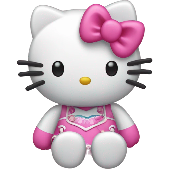 Hello kitty riéndose emoji | AI Emoji Generator