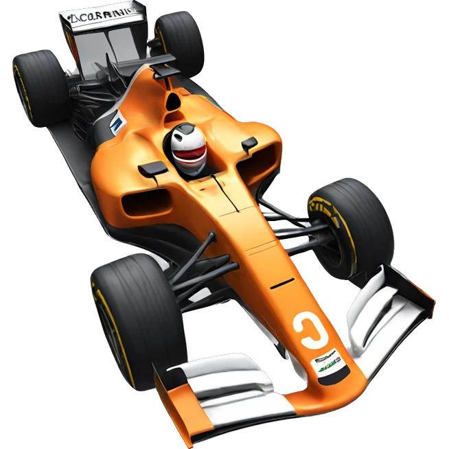 Mclaren Formula 1 car  emoji