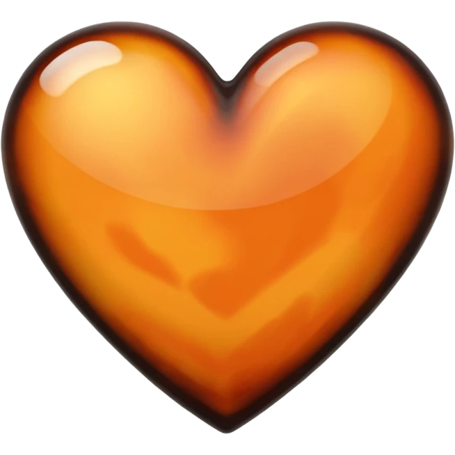 Tortoiseshell heart emoji