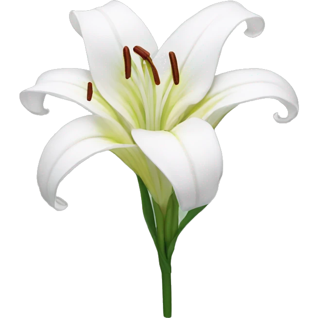 Lily flower emoji