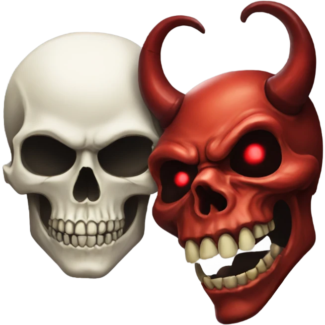 skull + devil emoji