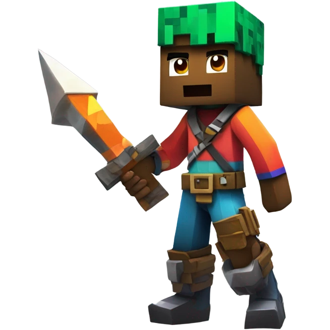 Minecraft Fortnite crossover emoji