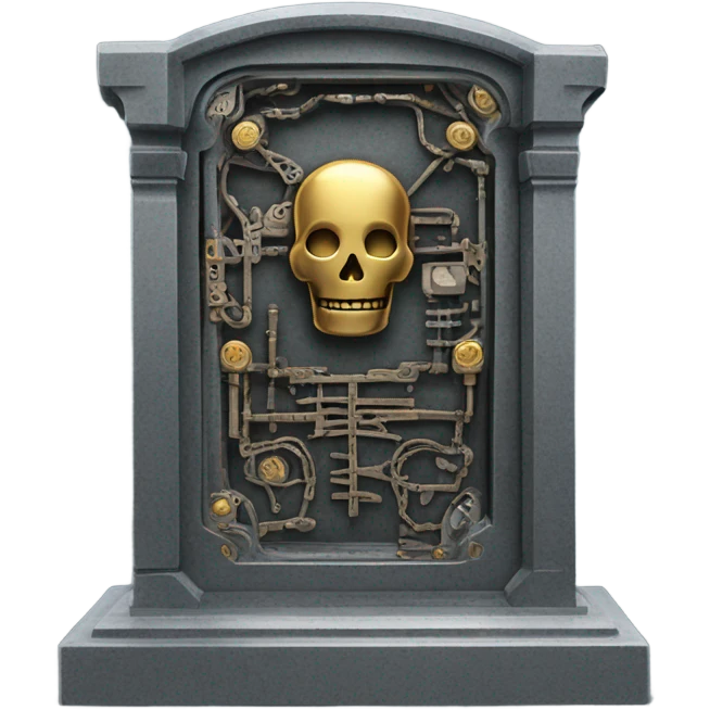 Cyborg grave emoji