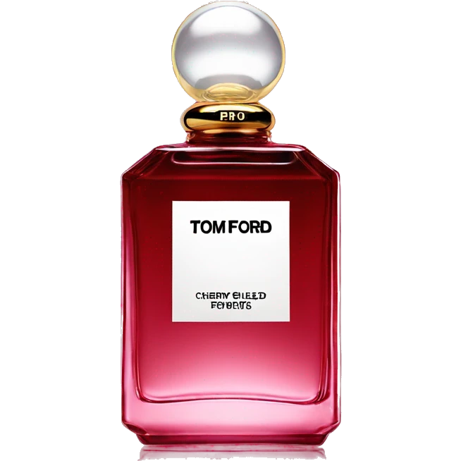 Iconic tom ford Perfume bottle cherry emoji