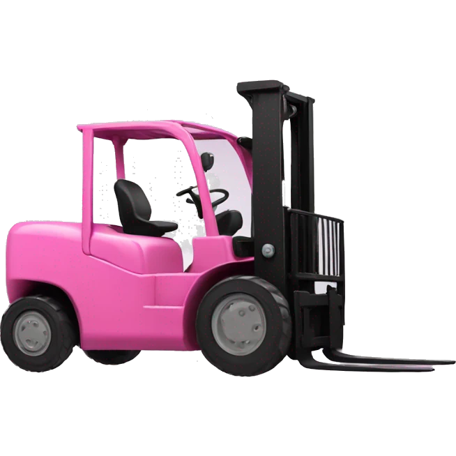 pink forklift emoji
