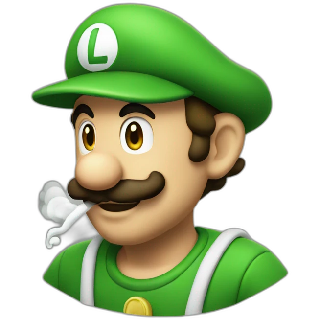 Luigi smoke emoji